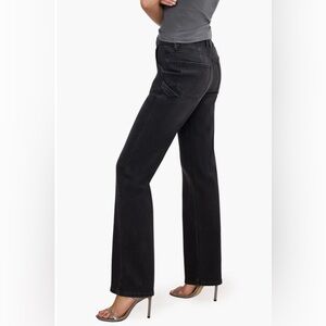 NWT Good American Good Icon Straight carpenter jeans